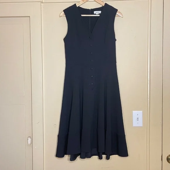 Calvin Klein Black Sleeveless Dress - Picture 2 of 11